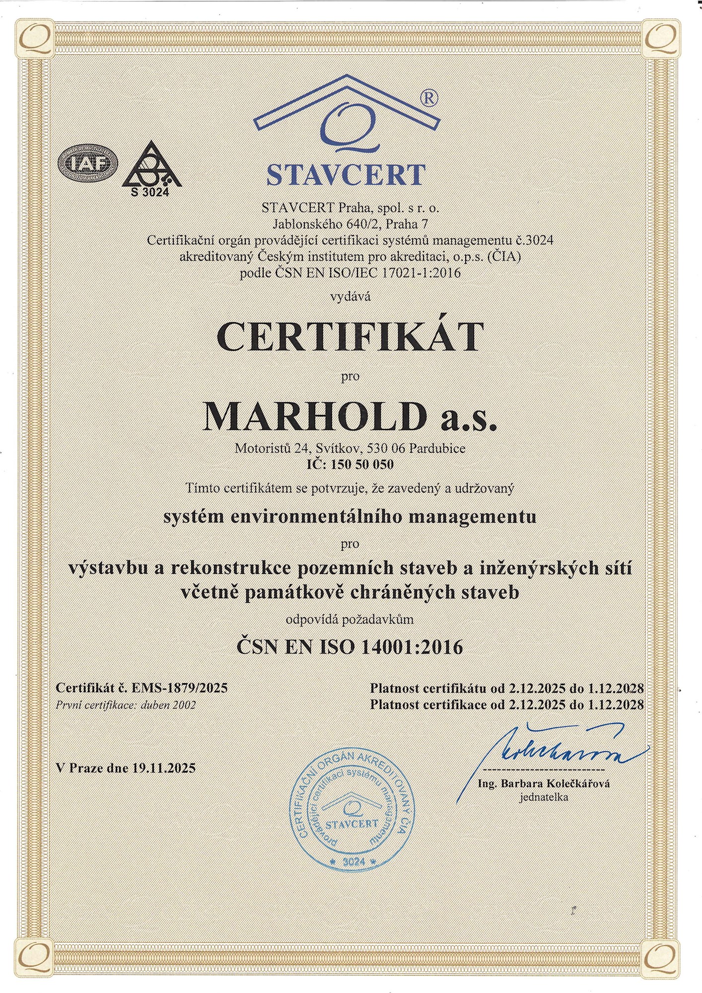 ISO 14001 2016 Do 12 2028 Konverze Stránka 1