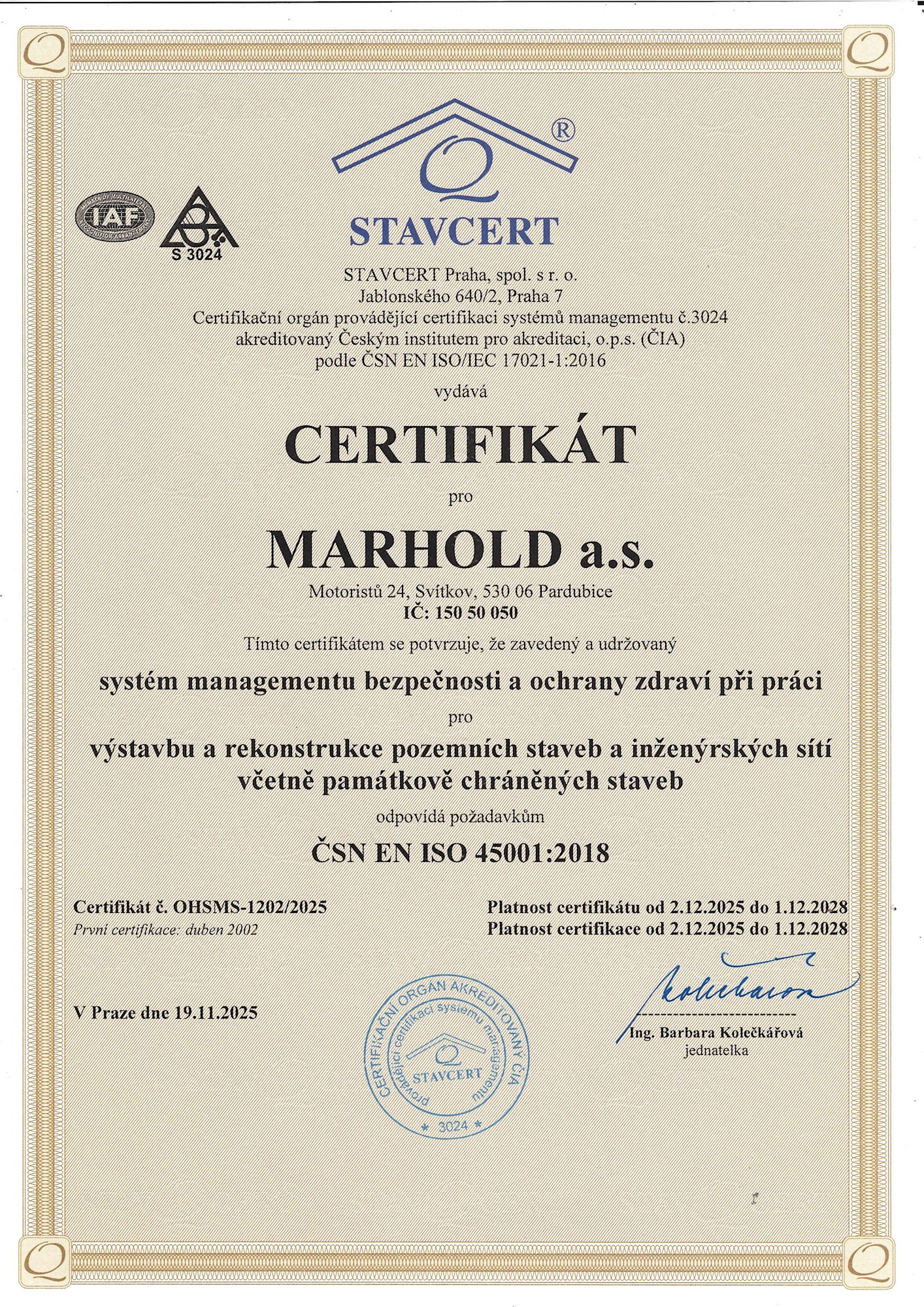 ISO 45001 2018 Do 12 2028 Konverze Stránka 1